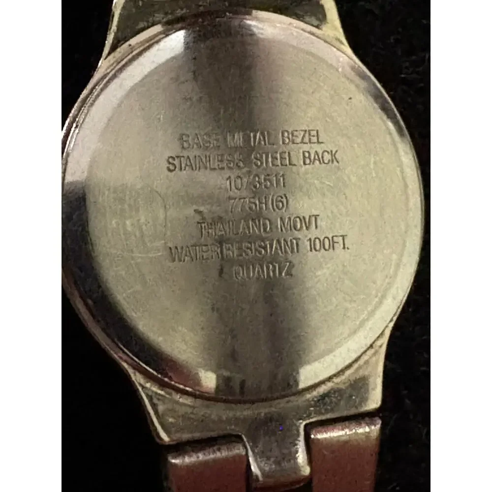 Anne Klein II Two-Tone Silver Gold Date Watch – Needs New Battery